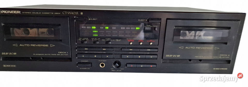 Magnetofon catette deck Pioneer CTW401R CT W 401 Międzychód