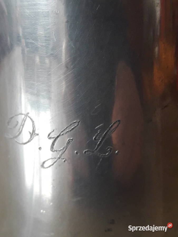 Kufel sygnowany ze szklanym dnem Anglia