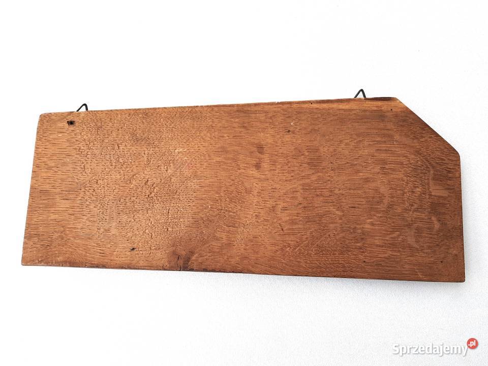 Stara drewniana półka na fajki Łódź