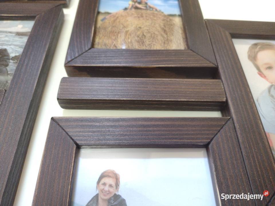 Drewniana Multirama Ramka na 13 zdjęć 10x15