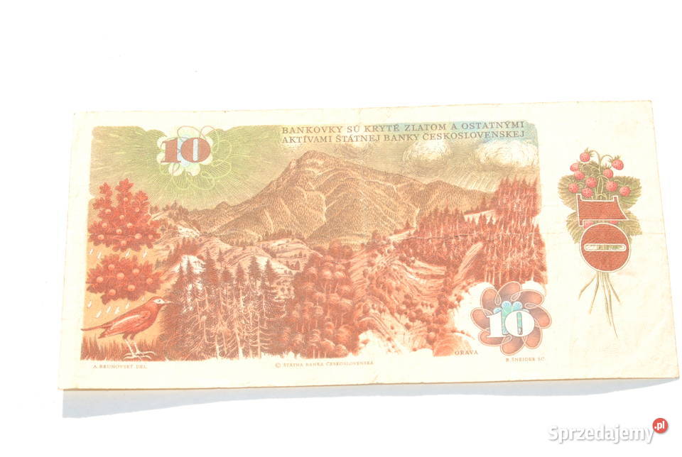 Stary banknot 10 koron Czechosłowacja 1986 antyk Cieszyn sprzedam