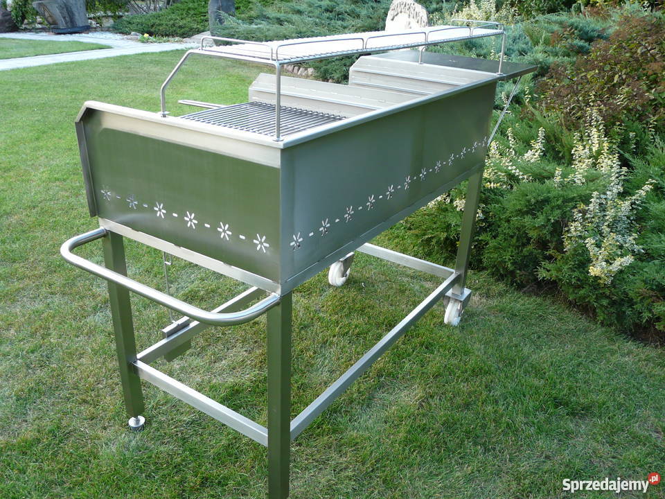 Grill gastronomiczny duży nierdzewny Jutrosin