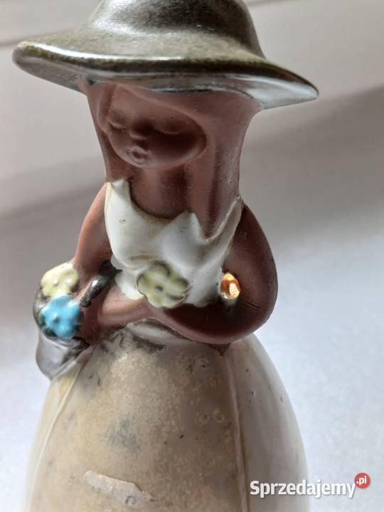 Piękny zabytkowy gliniany dzwonek dziewczyna w Kraków