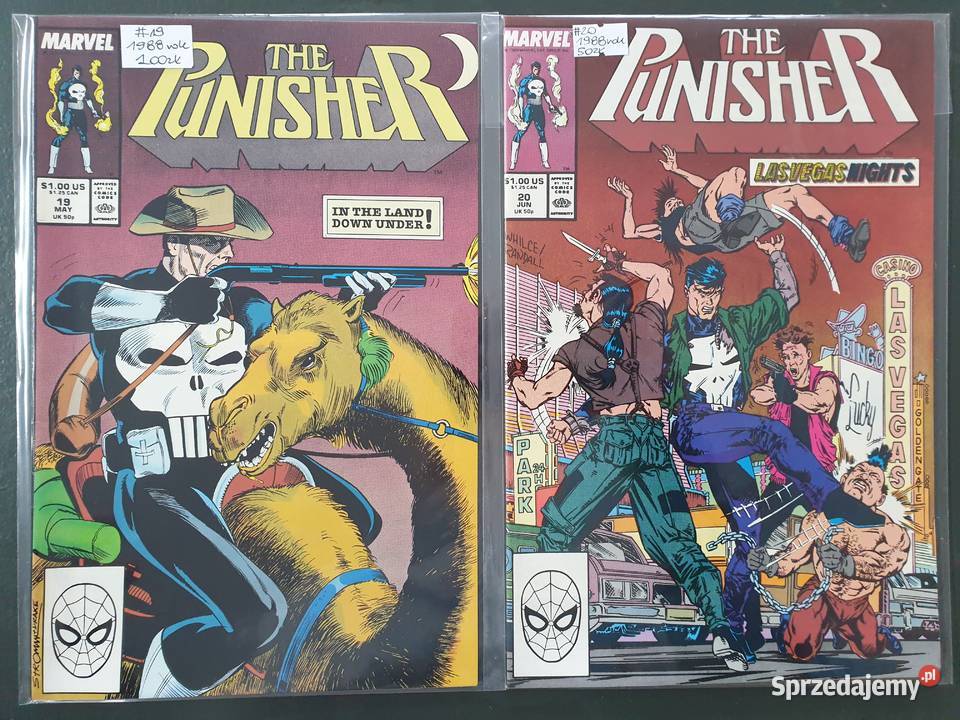 The Punisher zestaw 11 komiksów Marvel USA lata Gdynia