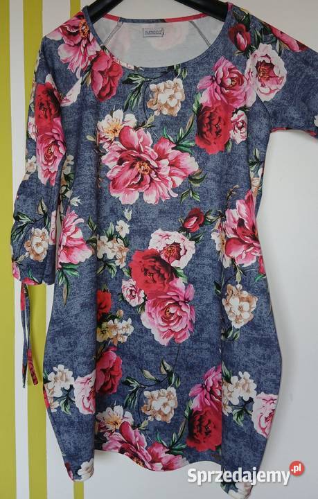 L44 Nowa kolorowa sukienka o kroju tulipana Rozmiar 44(XXL) Gliwice sprzedam