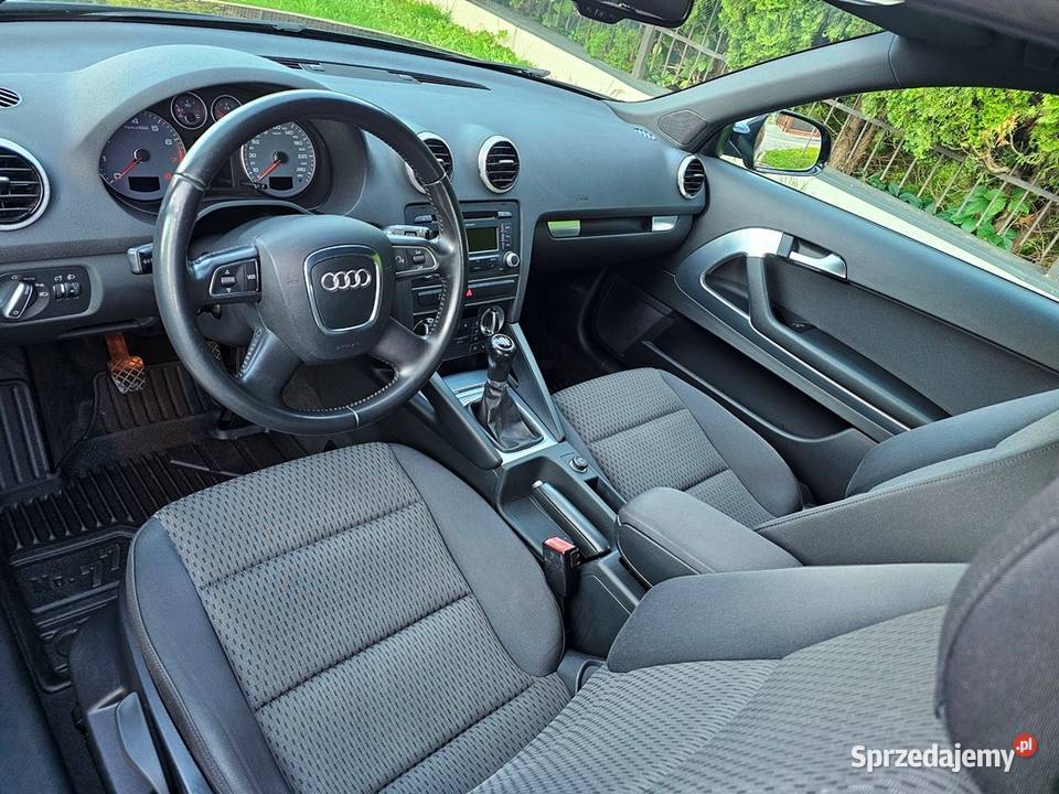 Audi A3 8P 20 TFSI 200 2012 r Zarej Bogate czarny Ostrów Wielkopolski