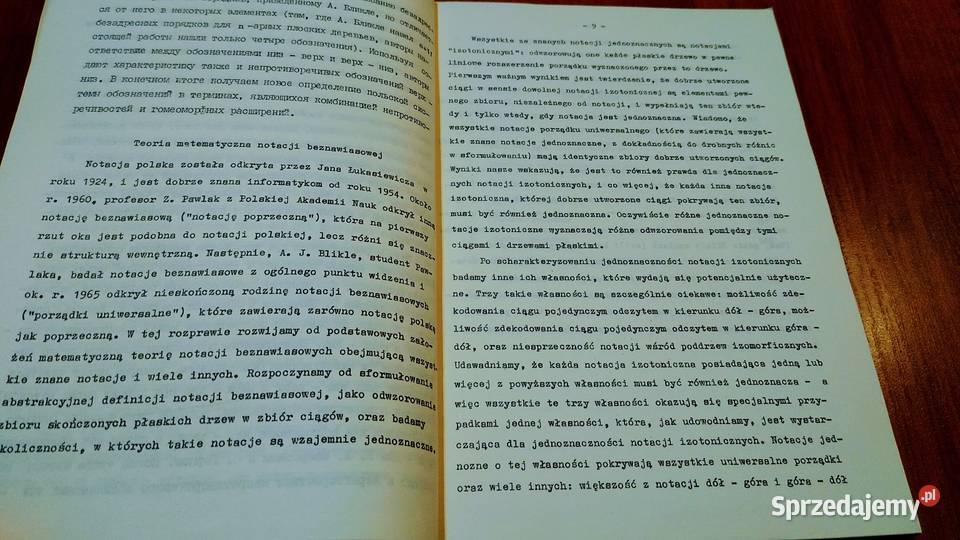 A mathematical theory of parenthesisfree Gdańsk