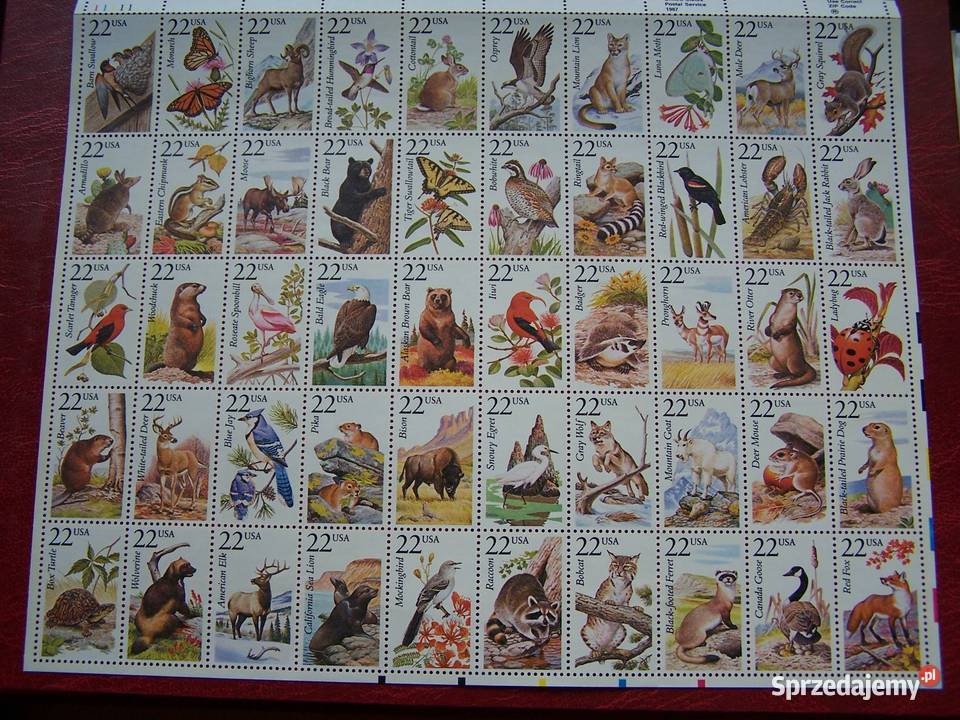 USA 1987 MNH Fauna Zwierzęta Tychy
