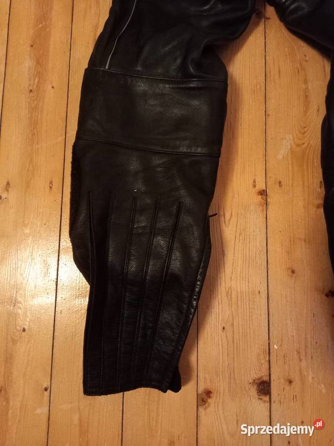 Spodnie motocyklowe ze skóry MQP czarne 50 M Chodzież