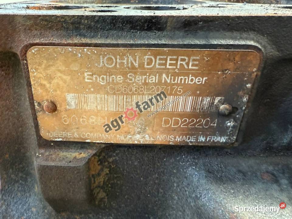 Blok silnika John Deere 6920 6910S6910 6820 Byków