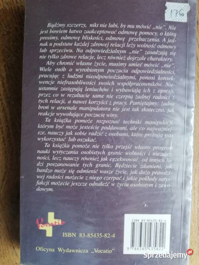 Sztuka mówienia NIE Henry Cloud John Townsend Książki naukowe i popularnonaukowe Kraków