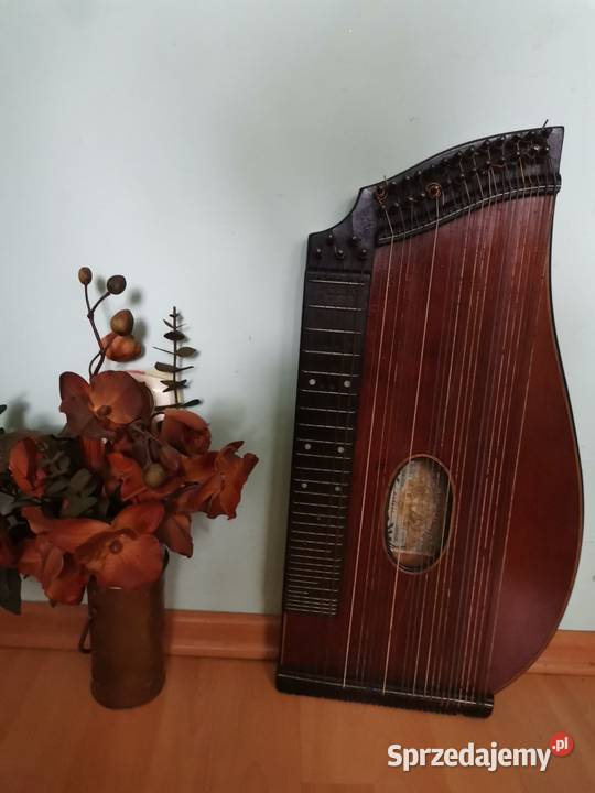 Przedwojenna Cytra kompletny zestaw ART DECO Kraków