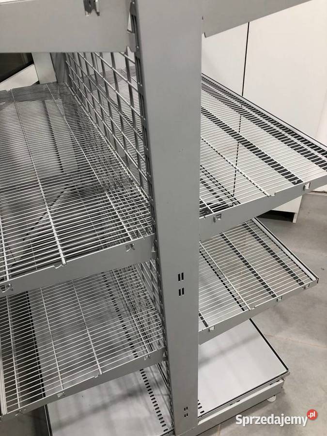 Regał sklepowy metalowy środkowy siatkowy mazowieckie Ostrołęka