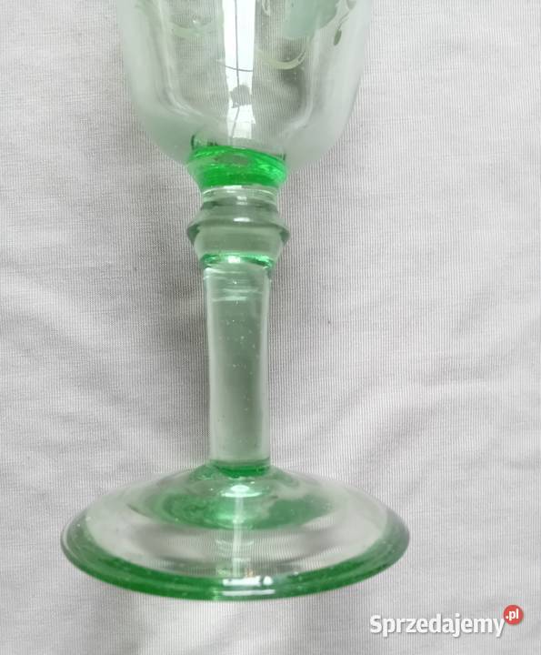 Ręcznie malowany kieliszek do wina Forest Glass Porcelana i szkło Koźminek sprzedam