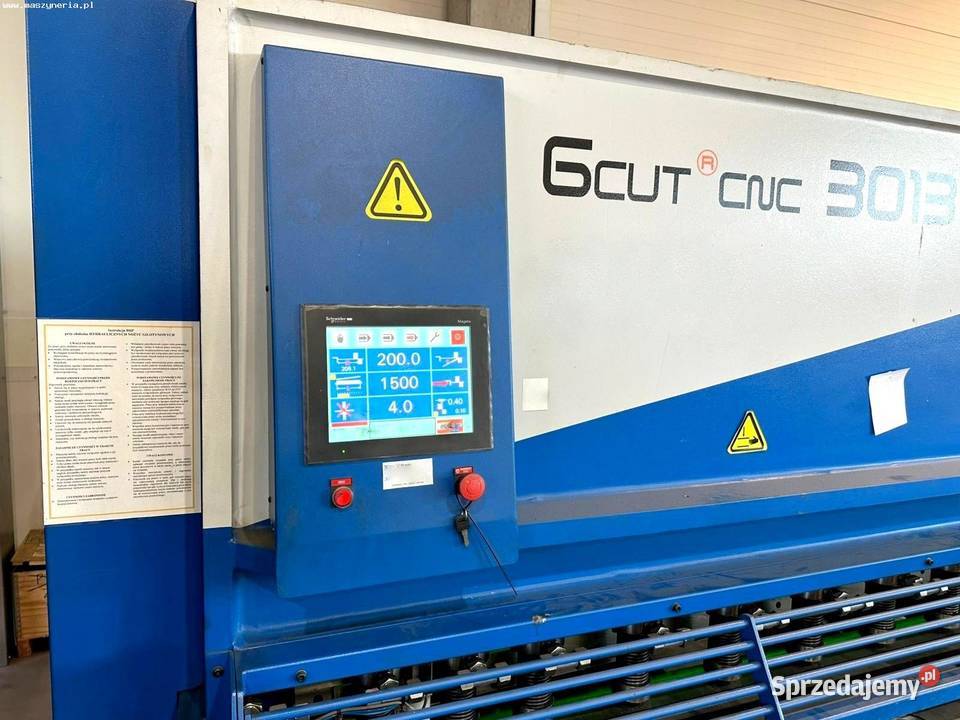 Nożyce gilotynowe BOSCHERT GIZELIS GCUT 3013 CNC Jelenia Góra
