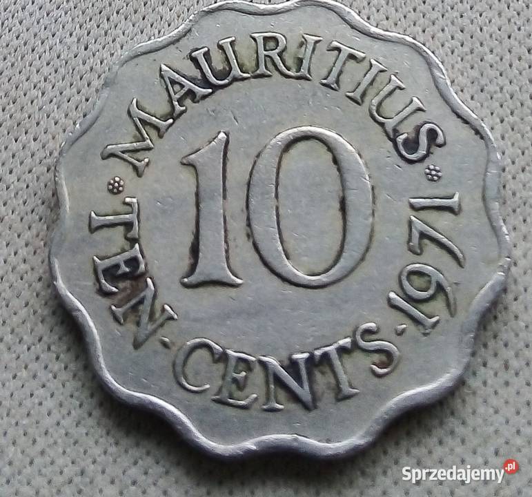 MAURITIUS TEN CENTS 1971 r ELŻBIETA