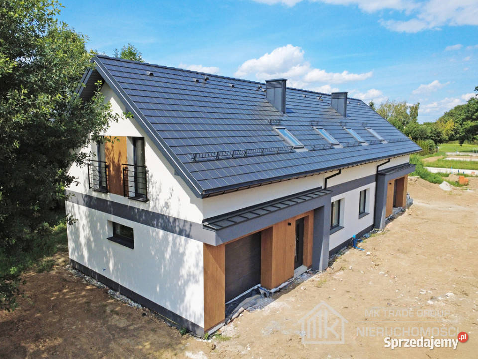Gotowy nowy dom w zabudowie bliźniaczej 5 pokoi garaż Niepołomice