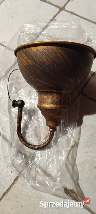 Lampa ścienna kinkiet vintage mosiądz Biała Podlaska