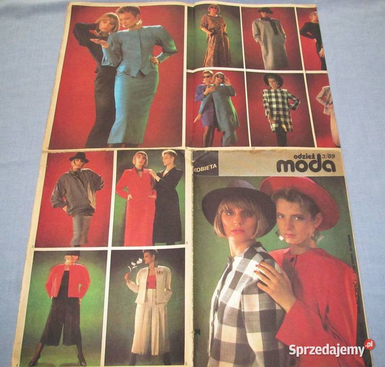 Moda Jesień 1989 Zima 198990 dwa arkusze Skępe