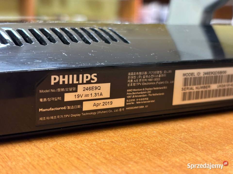 Monitor LCD Philips 246E9Q 24 1920 x 1080 px IPS warmińsko-mazurskie Elbląg sprzedam