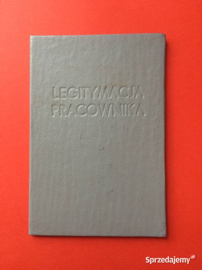 1602 Legitymacja Pracownika zachodniopomorskie Szczecin sprzedam