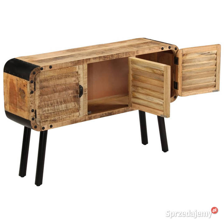 Szafka z litego drewna mango 120 x 30 x 76 mazowieckie Warszawa