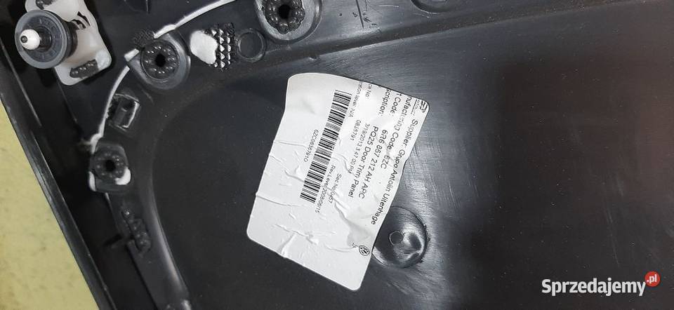 Boczek tapicerka drzwi prawy tył VW Polo 6R Włoszczowa sprzedam