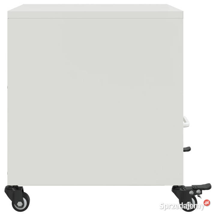 Szafki nocne 2 białe 36x39x435 stal WM846715 mazowieckie Warszawa