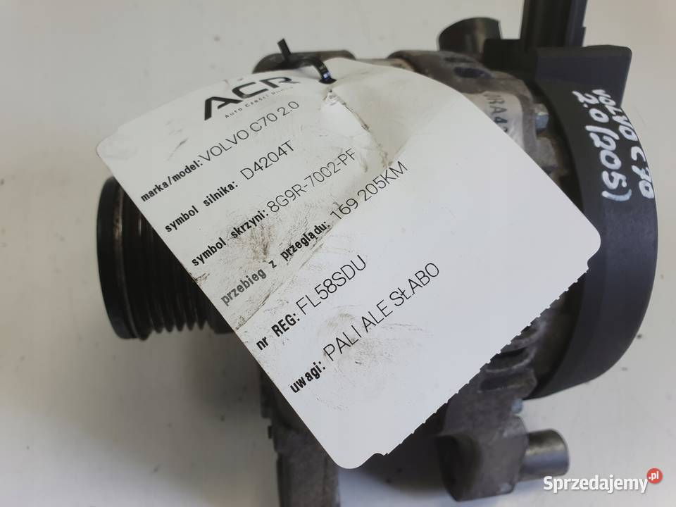 ALTERNATOR Volvo C70 II 20 D 1042103512 Chełm sprzedam