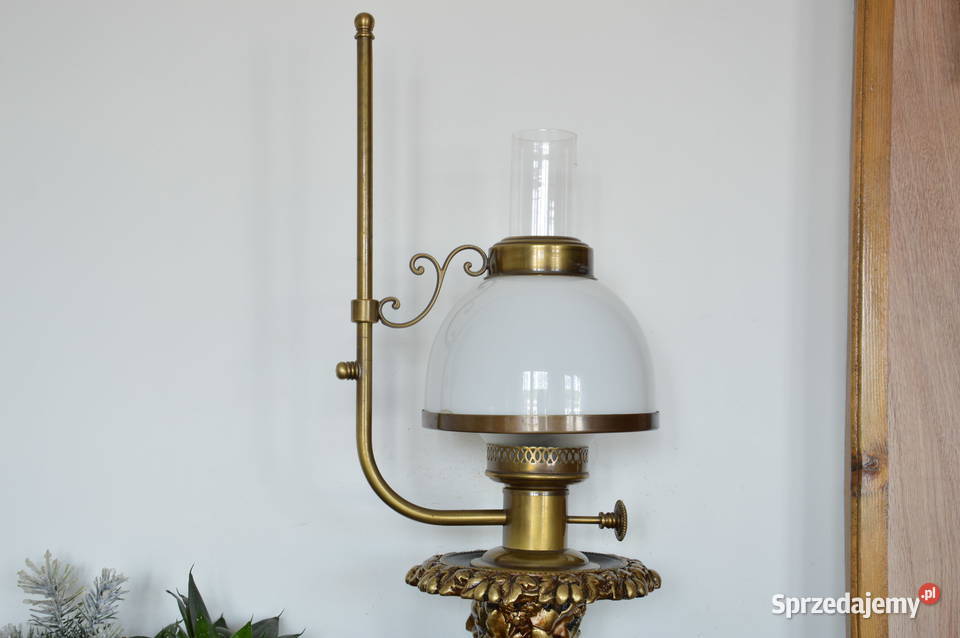 elektryczna lampa naftowa z sokołem ceramika