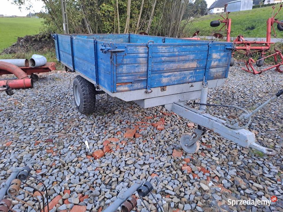 Przyczepa rolnicza kiper 3 strony stan nieuszkodzony małopolskie Limanowa