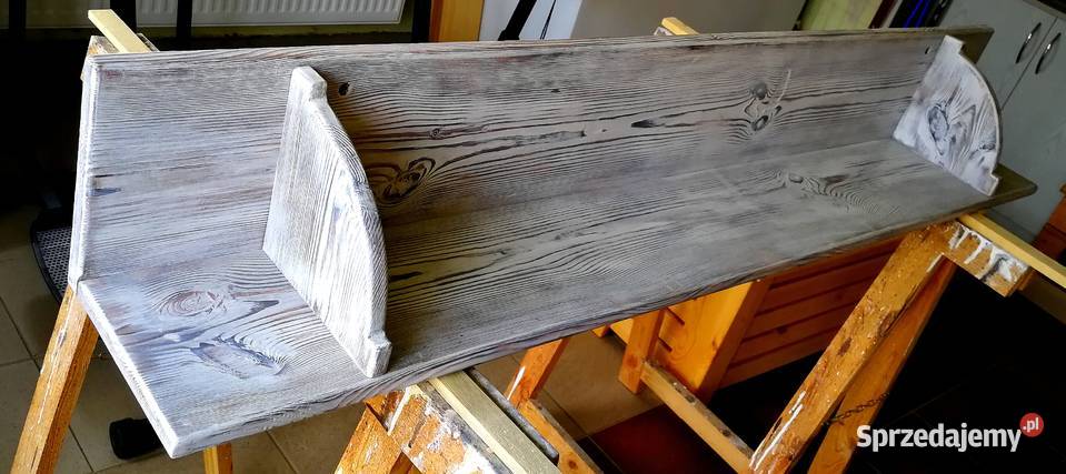 Regał drewniany vintage półka drewniana loft Szafy, regały, półki świętokrzyskie Radków