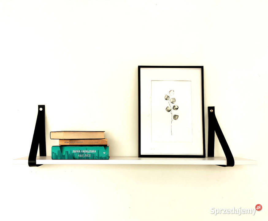 Białe półki nowoczesne na książki do pokoju Gdańsk