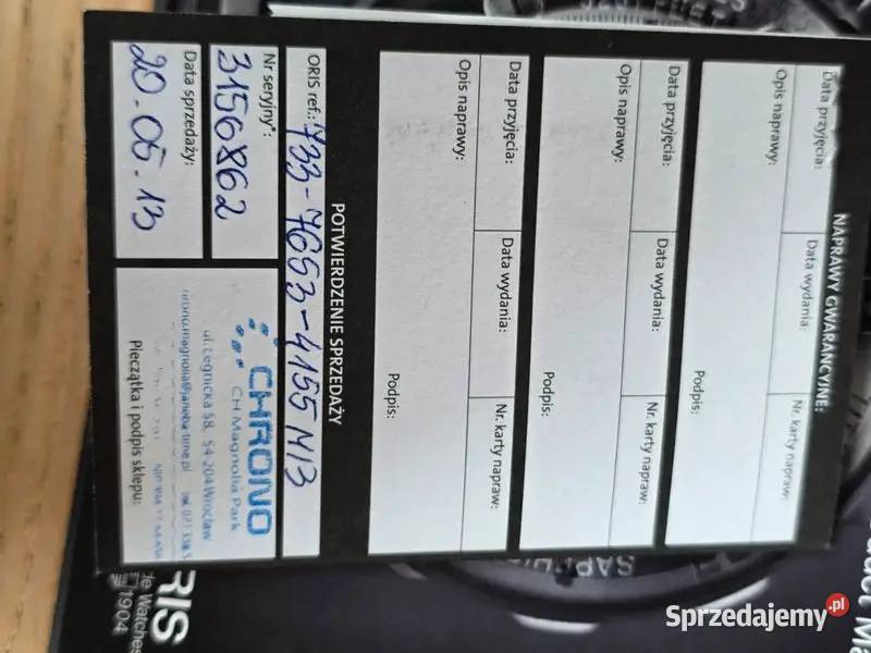 Zegarek ORIS AQUIS Automatic Stan Idealny Warszawa sprzedam