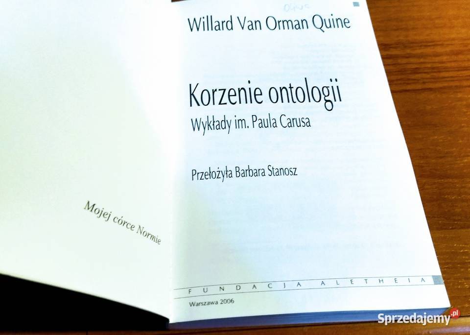 Korzenie ontologii wykłady im Paula Carusa Gdańsk