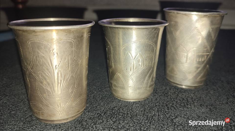 Srebro kieliszki i kubki kiduszowe Warszawa