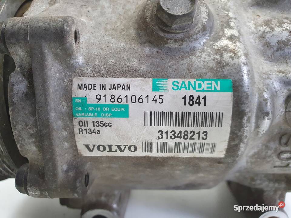 SPRĘŻARKA KLIMATYZACJI Volvo V60 S60 II 16 D2 lubelskie Chełm