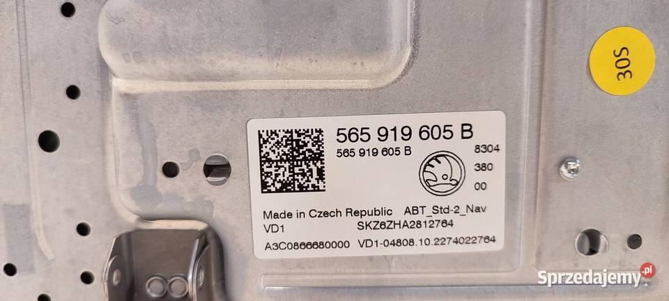 SKODA KAROQ EKRAN WYŚWIETLACZ NAWIGACJI