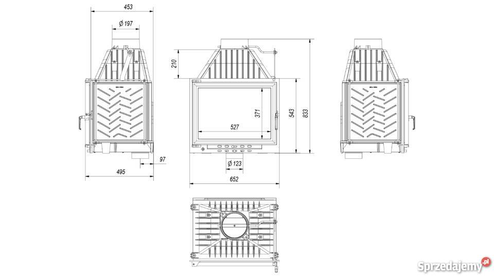 Wkład kominkowy ZUZIA ECO 12 drewno małopolskie Rabka-Zdrój