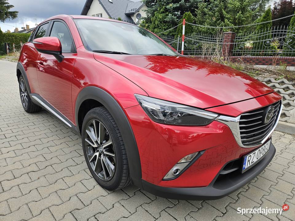 Mazda CX3 2017 20 Automat przebieg 32000 pełne asystent pasa ruchu Rzeszów