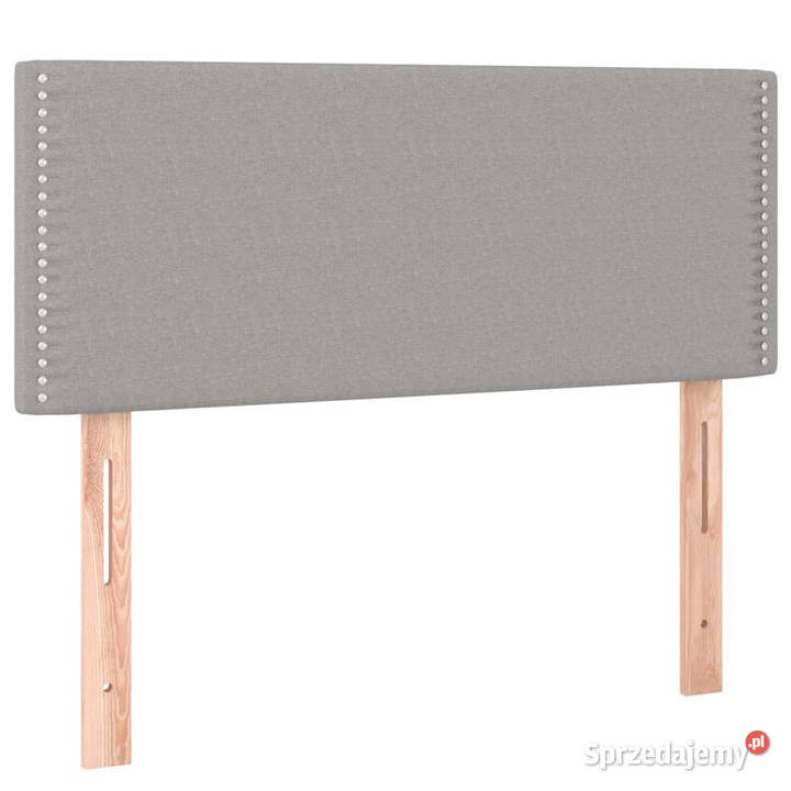 Zagłówek do łóżka z LED jasnoszary 100x5x7888 Warszawa