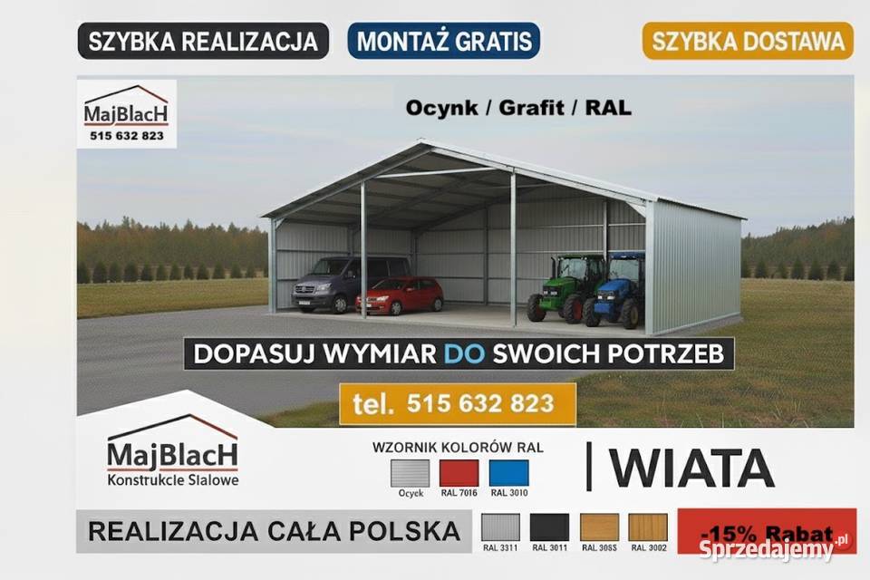 A181Garaż Ocynkowany kolory RAL Blaszak Przeworsk sprzedam