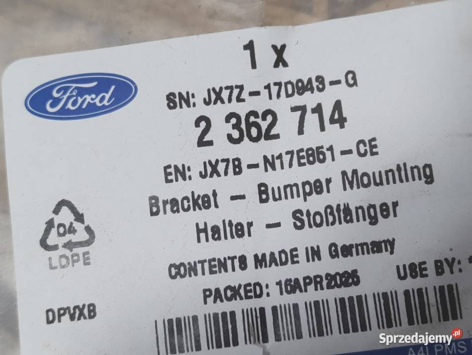 Ślizg Mocowanie Zderzaka Lewy Tył Ford Focus Mk4 osobowe