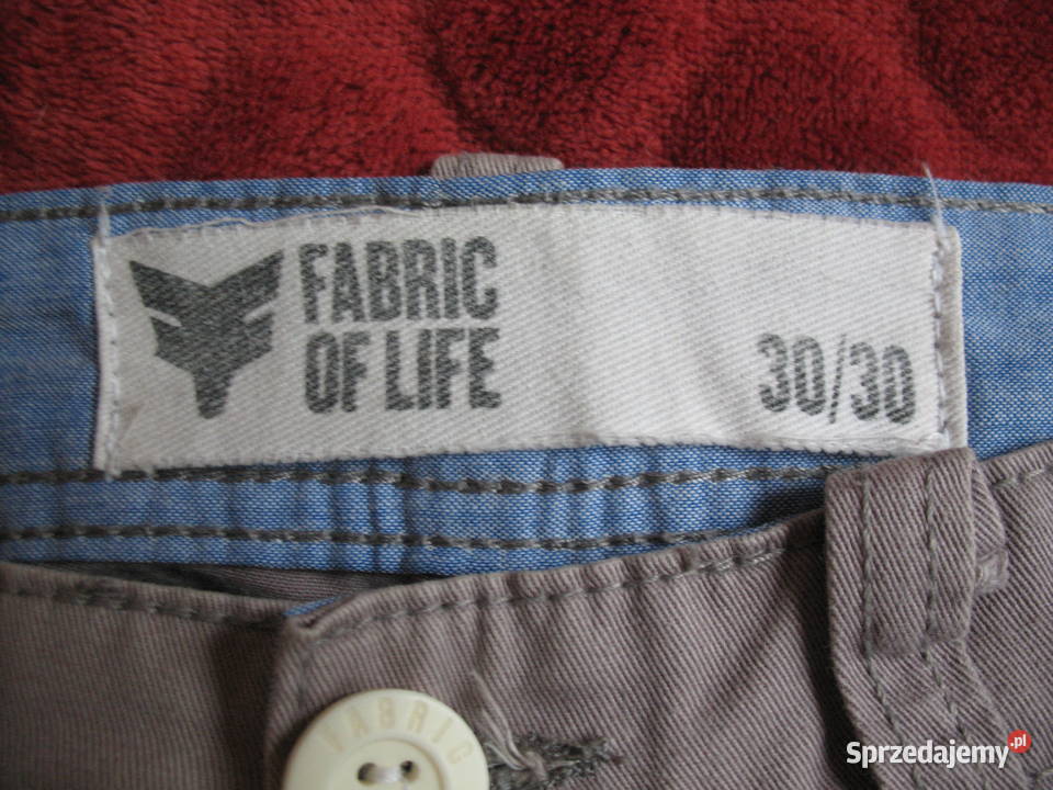 Spodnie męskie W 30 L 30 pas 88 Fabric of life Rozmiar L Siedlce sprzedam