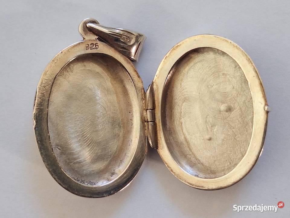 Zawieszka sekretnik srebro 925 vintage piękna srebro pomorskie Gdańsk