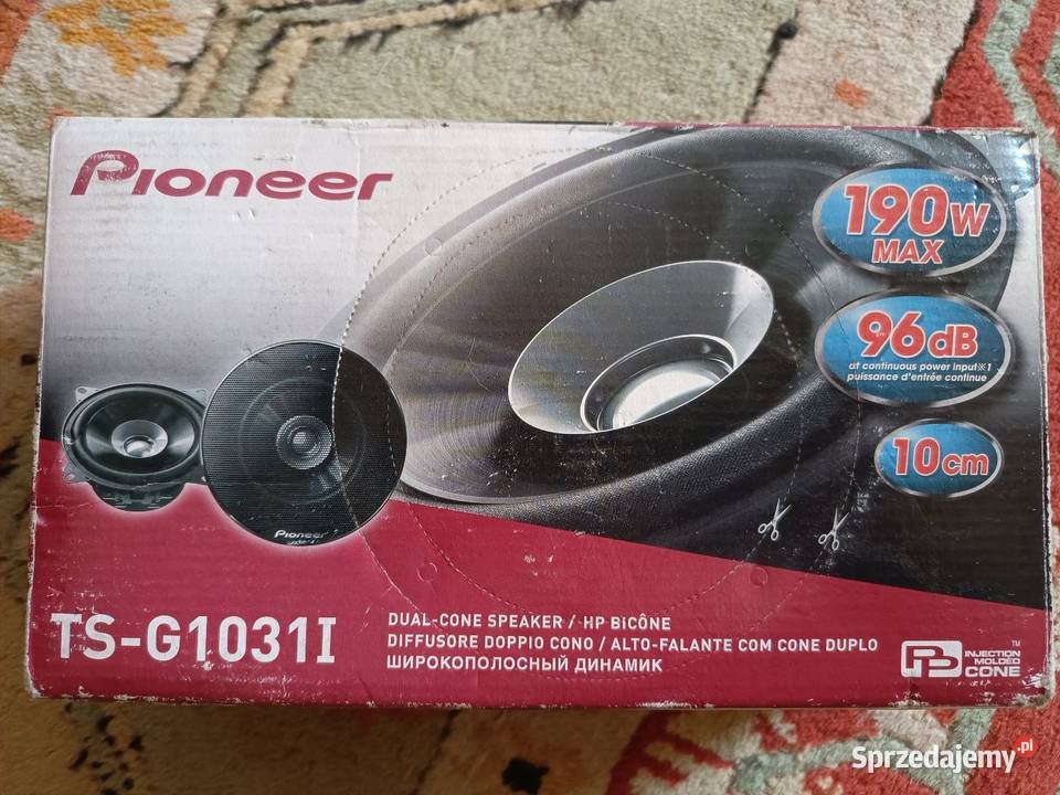Głośniki Pioneer TS G1031I dwudrożne Elektronika Murowana Goślina