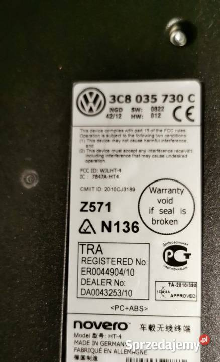 Bluetooth RNS 510 VW Seat Skoda 3C8035730 B C D Poznań