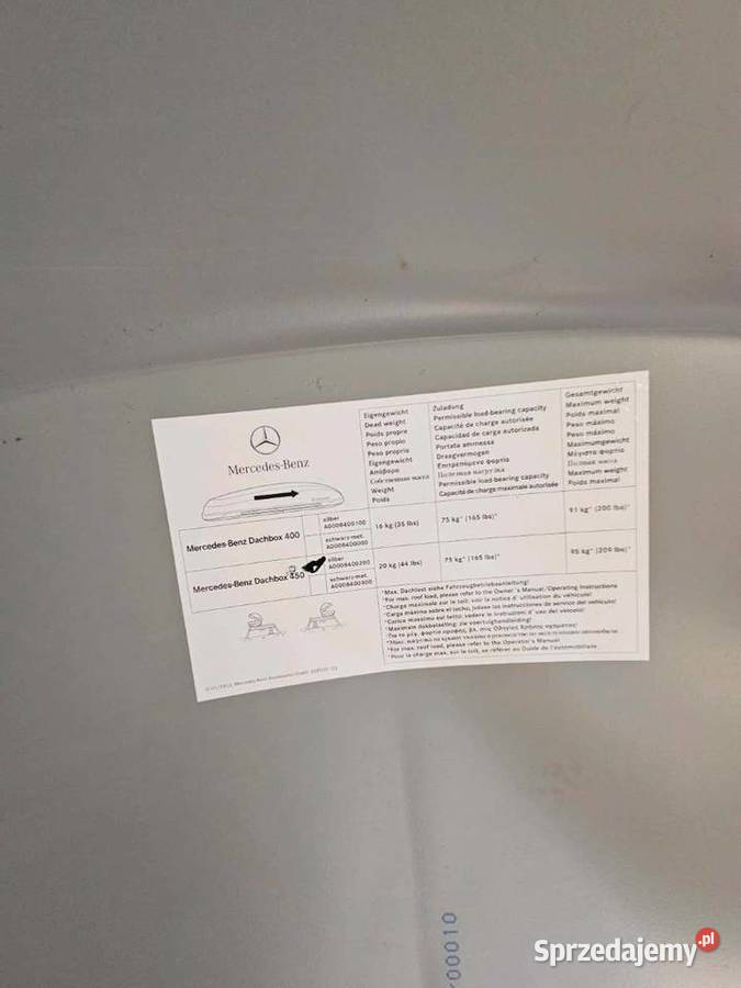 Box Dachbox bagażnik MercedesBenz 450L Legnica sprzedam