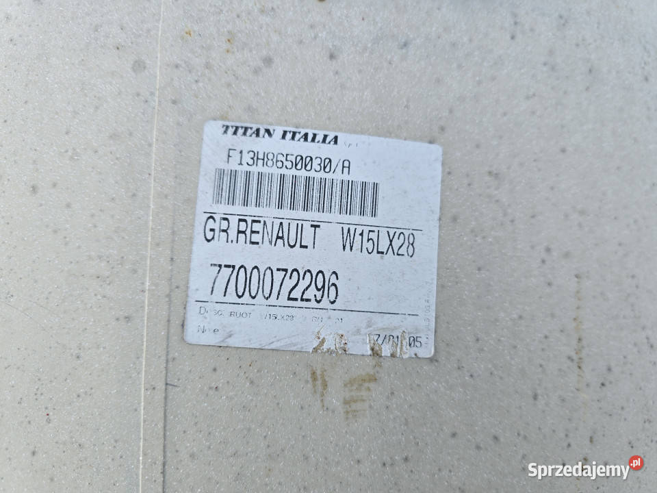 Felgi 2 sztuki RENAULT MASSEY FERGUSON MF 765