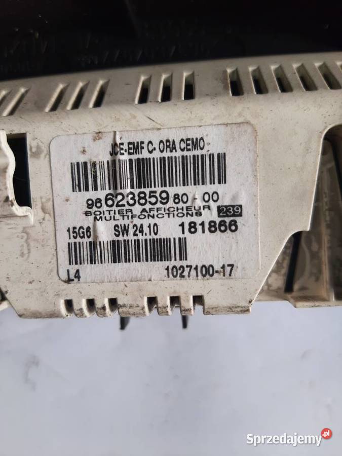 PEUGEOT 307 207 wyświetlacz 9662385980 Ksawerów sprzedam